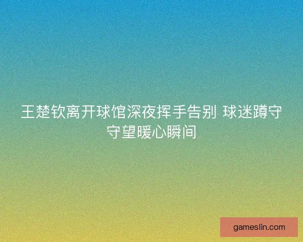 王楚钦离开球馆深夜挥手告别 球迷蹲守守望暖心瞬间
